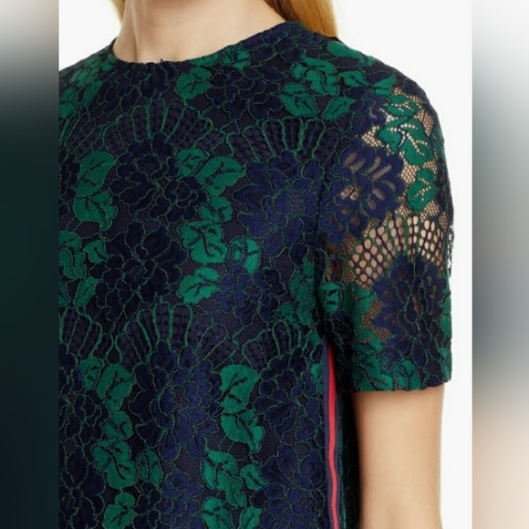 Ted Baker Green and Blue Thallia Lace Top - Picture 2 of 8